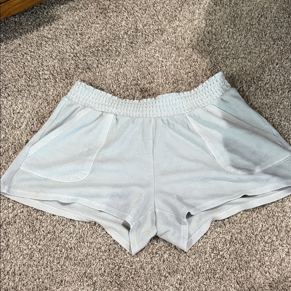 Aeropostale Women's High Waist Light Gray Shorts